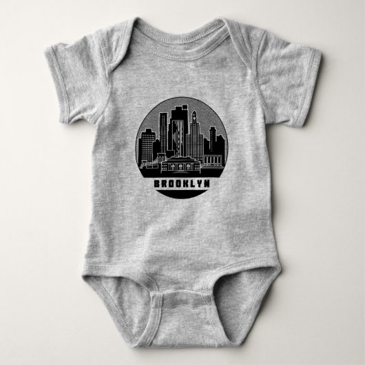 Brooklyn New York Skyline Romper (Voorkant)