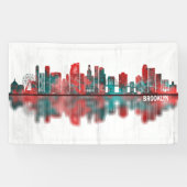 Brooklyn New York Skyline Spandoek (Horizontaal)