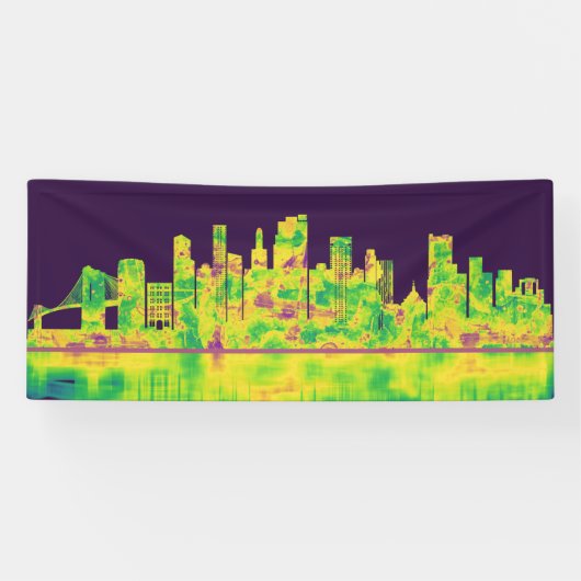 Brooklyn New York Skyline Spandoek (Horizontaal)