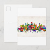 Brooklyn New York Skyline Uitnodiging Briefkaart (Voorkant / Achterkant)