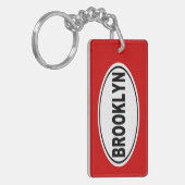 Brooklyn New York Sleutelhanger (Voorkant Links)