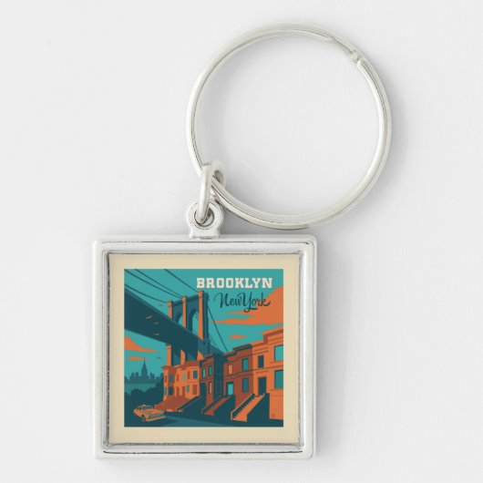 Brooklyn New York Sleutelhanger (Voorkant)