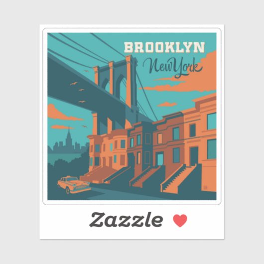 Brooklyn New York Sticker (Vel)