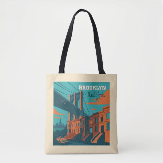 Brooklyn New York Tote Bag (Voorkant)