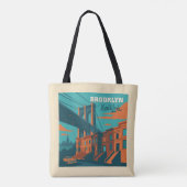 Brooklyn New York Tote Bag (Achterkant)