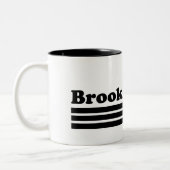 Brooklyn New York Tweekleurige Koffiemok (Links)