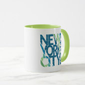 Brooklyn New York Typografie Mok (Voorkant rechts)