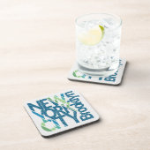 Brooklyn New York Typografie Onderzetter (Rechterzijde)