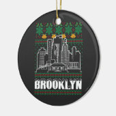 Brooklyn New York Ugly Christmas Keramisch Ornament (Links)