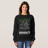 Brooklyn New York Ugly Christmas Trui (Voorkant volledig)