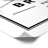 Brooklyn New York US Travel City Map Poster (Hoek)