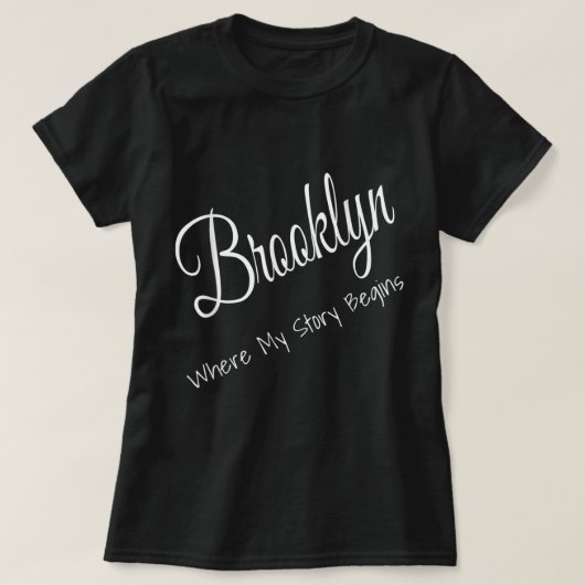 Brooklyn New York - waar mijn verhaal begint met h T-shirt (Design voorkant)
