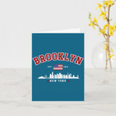 Brooklyn Ney York Est 1816  Kaart (Gele Bloem)