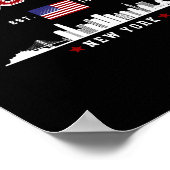 Brooklyn Ney York Est 1816 T Shirt  Poster (Hoek)