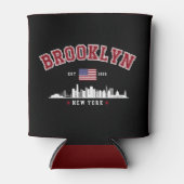 Brooklyn Ney York Est Funny Travel Blikjeskoeler (Voorkant)