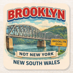 Brooklyn, Nieuw-Zuid-Wales Niet Brooklyn, New Yo Kartonnen Onderzetters