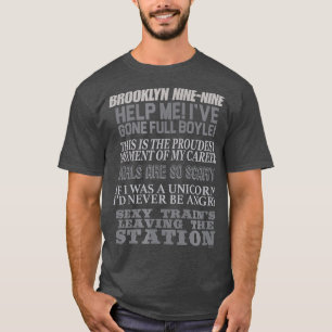Brooklyn Nine-Nine Charles Boyle Quote Mash-up T-shirt
