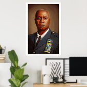 Brooklyn Nine Raymond Holt Portrait Print F (Thuiskantoor)