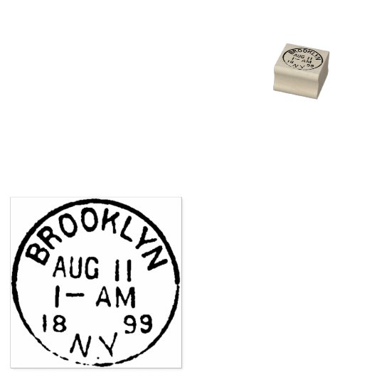 Brooklyn, NY 1899 Postal Cancellation Rubber Stamp Rubberstempel (Gestempeld)
