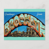 Brooklyn NY Groet Briefkaart (Voorkant)