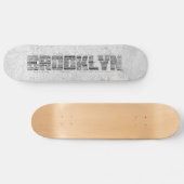 Brooklyn NY New York Word Art Persoonlijk Skateboard (Horizontaal)