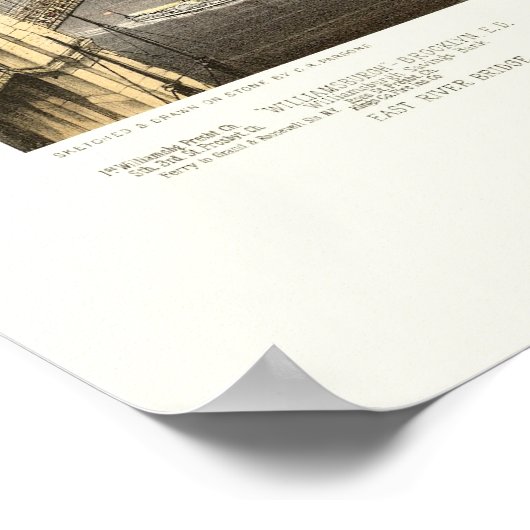 Brooklyn, NY Panoramic Map - 1879 Poster (Hoek)