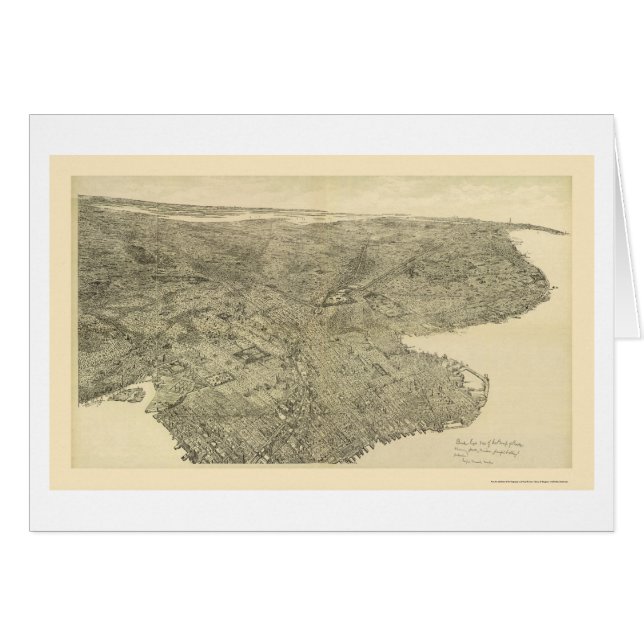 Brooklyn, NY Panoramic Map - 1897 (Voorkant Horizontaal)