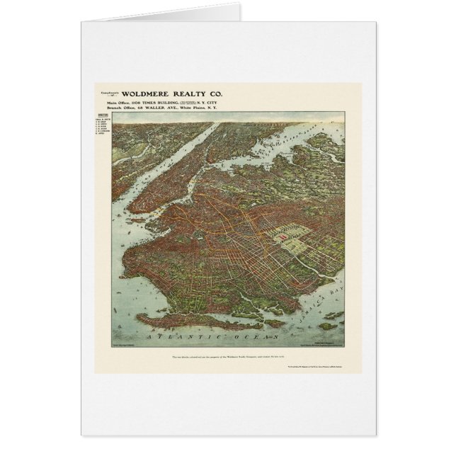 Brooklyn, NY Panoramic Map - 1908 (Voorkant)