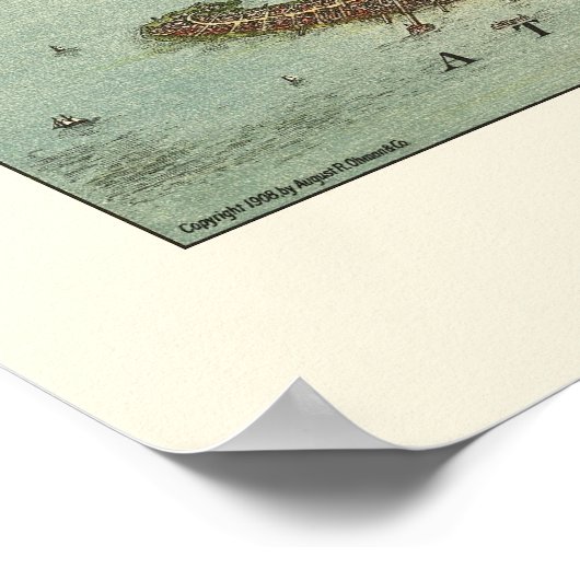 Brooklyn, NY Panoramic Map - 1908 Poster (Hoek)