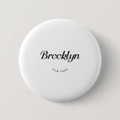 Brooklyn NY Ronde Button 5,7 Cm (Voorkant)