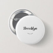 Brooklyn NY Ronde Button 5,7 Cm (Voorkant /achterkant)