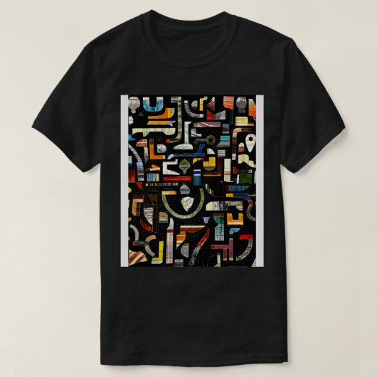 Brooklyn NY Subway Mozaïek Kunst T-shirt (Design voorkant)