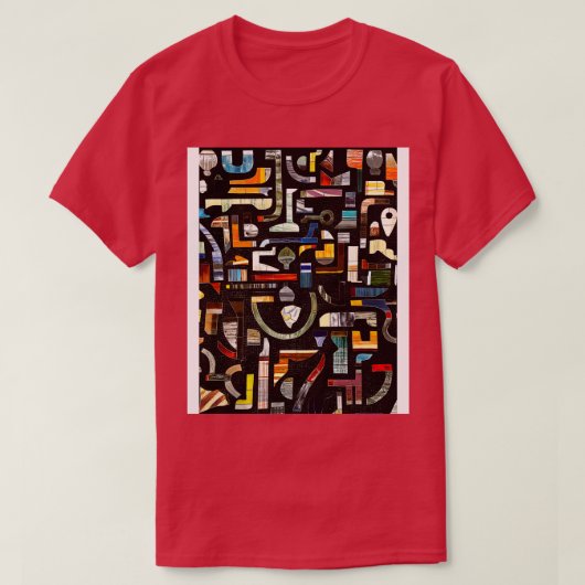 Brooklyn NY Subway Mozaïek Kunst T-shirt (Design voorkant)