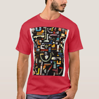 Brooklyn NY Subway Mozaïek Kunst T-shirt