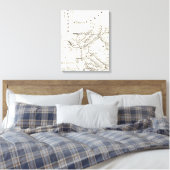 Brooklyn NY Transit System Map (1912) Canvas Afdruk (Insitu (Slaapkamer))
