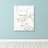 Brooklyn NY Transit System Map (1912) Canvas Afdruk (Insitu (Houten vloer))