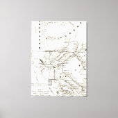 Brooklyn NY Transit System Map (1912) Canvas Afdruk (Voorkant)