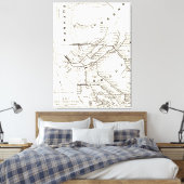 Brooklyn NY Transit System Map (1912) Canvas Afdruk (Insitu (Slaapkamer))