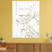 Brooklyn NY Transit System Map (1912) Canvas Afdruk (Insitu (Woonkamer))