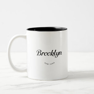 Brooklyn NY Tweekleurige Koffiemok