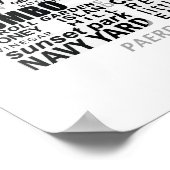 Brooklyn NY Typografiedesign Poster (Hoek)