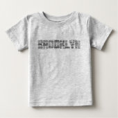 Brooklyn NY Typography T-shirt, BK, New York (Voorkant)