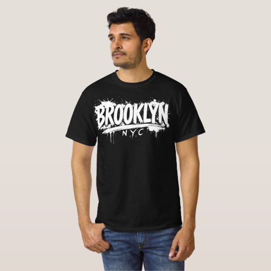 Brooklyn NYC Basic T-shirt (Voorkant volledig)