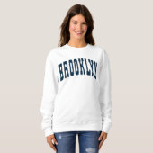 Brooklyn NYC  College Style Sweatshirt (Voorkant volledig)