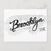 Brooklyn NYC Hand getekend script Briefkaart (Voorkant)