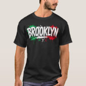 Brooklyn NYC Italiaans basic T-shirt (Voorkant)