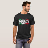 Brooklyn NYC Italiaans Basic T-shirt (Voorkant volledig)