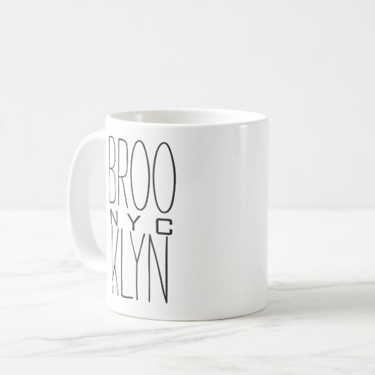 Brooklyn NYC Koffiemok (Voorkant links)