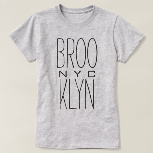 Brooklyn NYC T-shirt (Design voorkant)