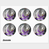 BROOKLYN PAARSE HAWAII-STICKERS RONDE STICKER (Vel)